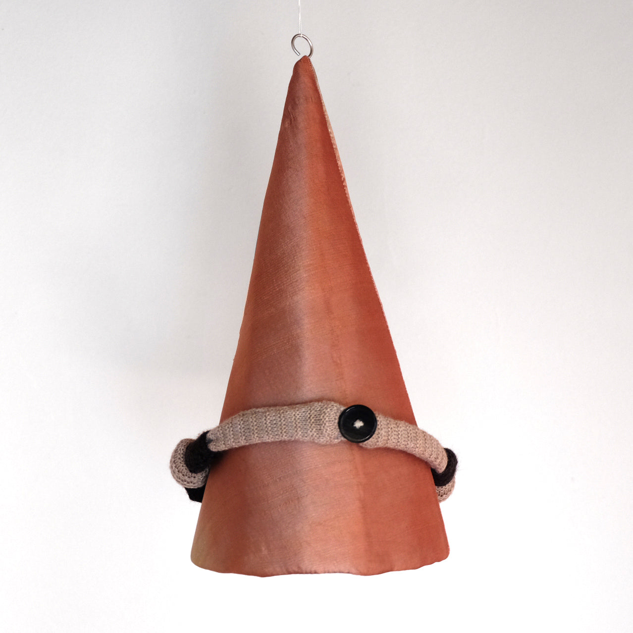 Collana in lana e legno