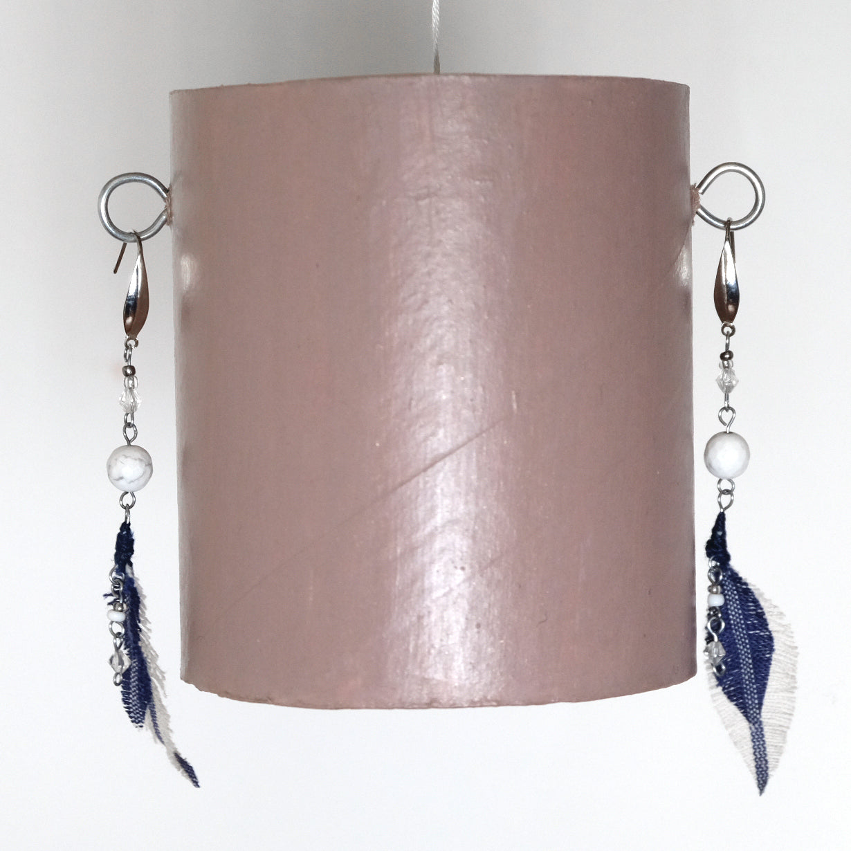 Orecchini in cotone con aulite