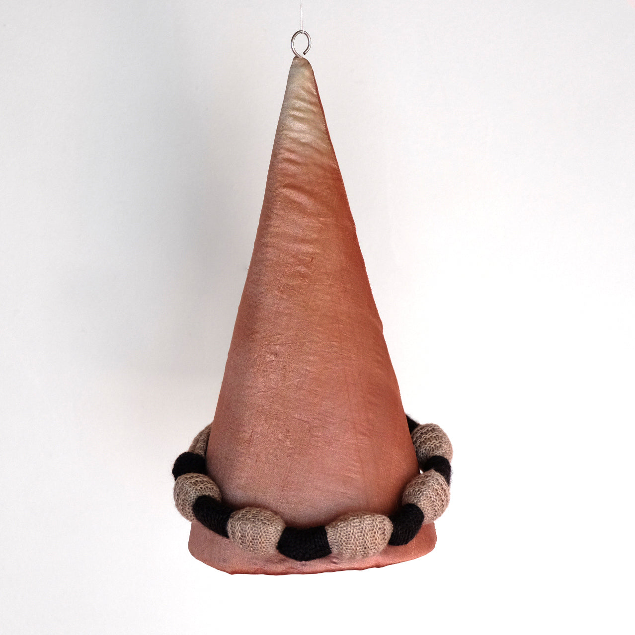 Collana in lana e legno