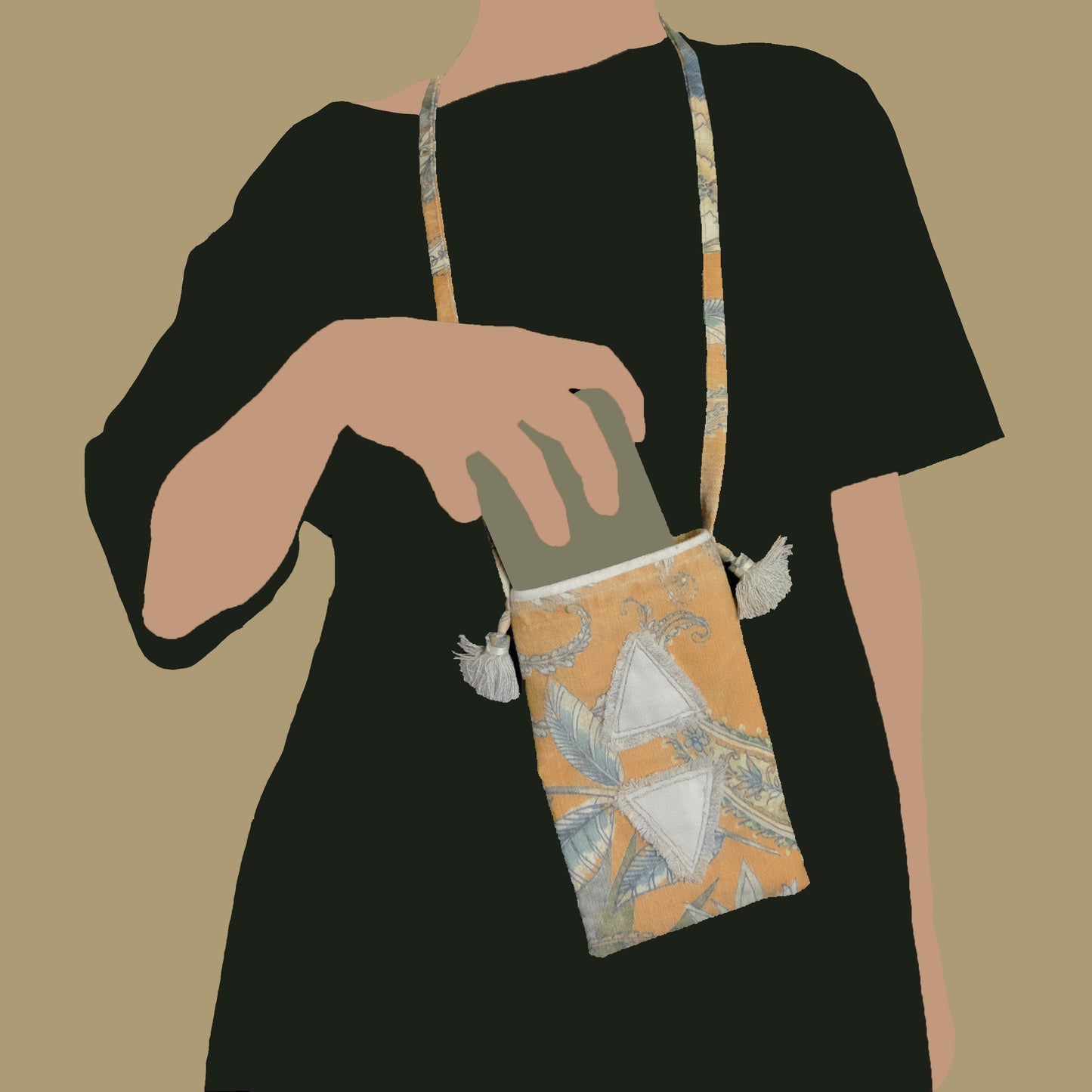 Custodia tracolla per telefono ama-vi