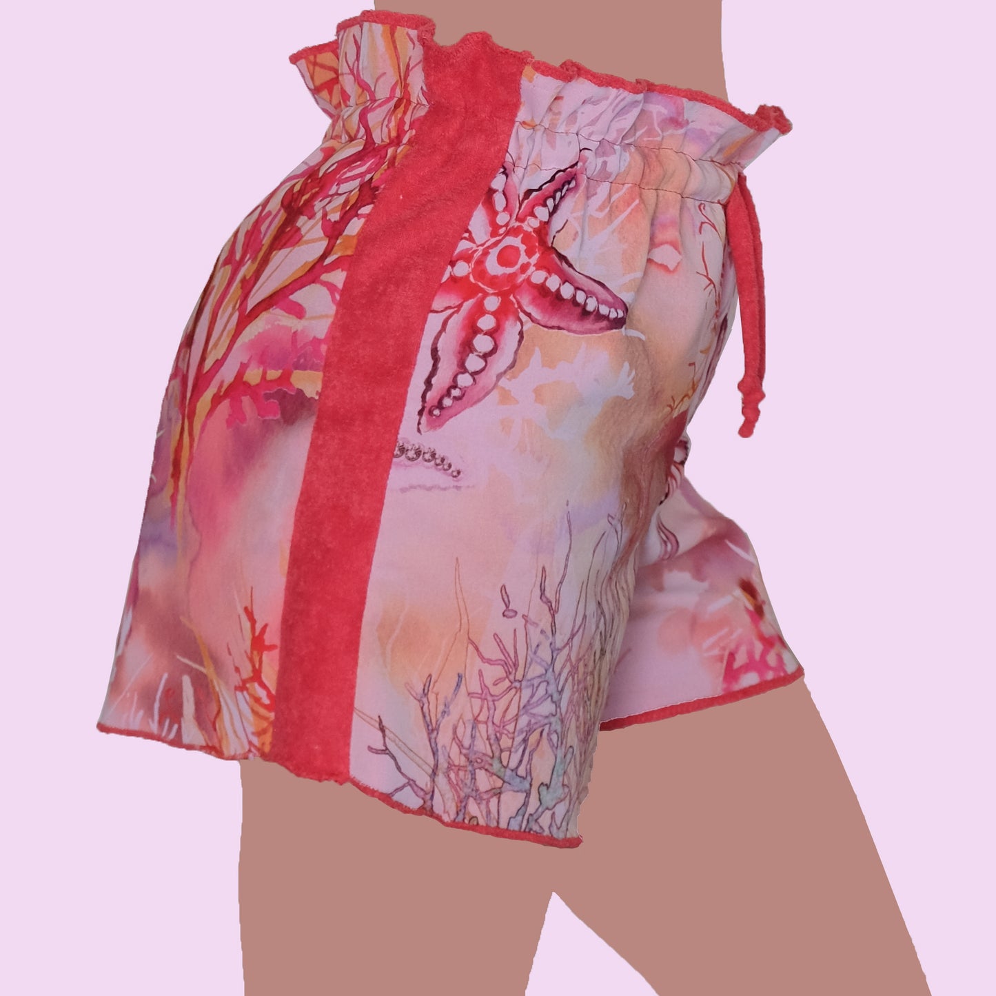 Pantaloncini con elastico, interno in spugna