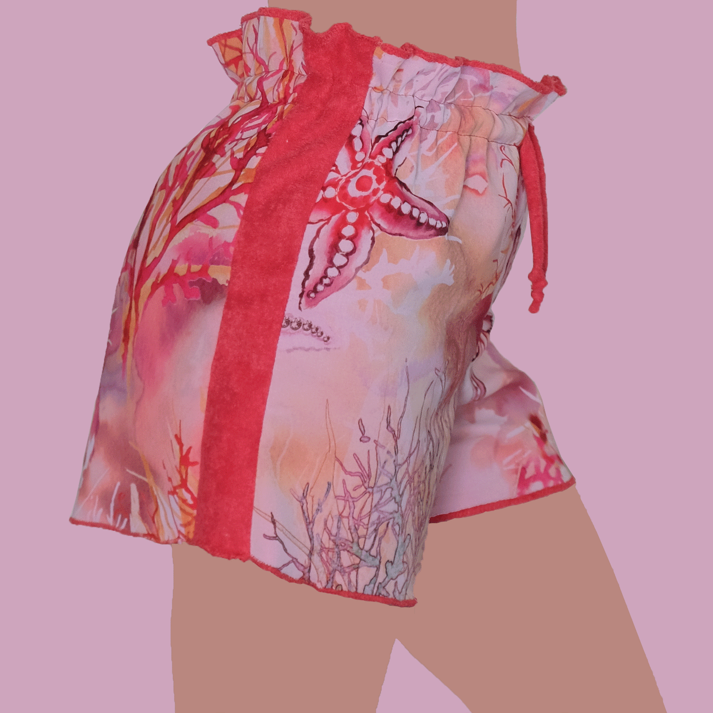 Pantaloncini con elastico, interno in spugna