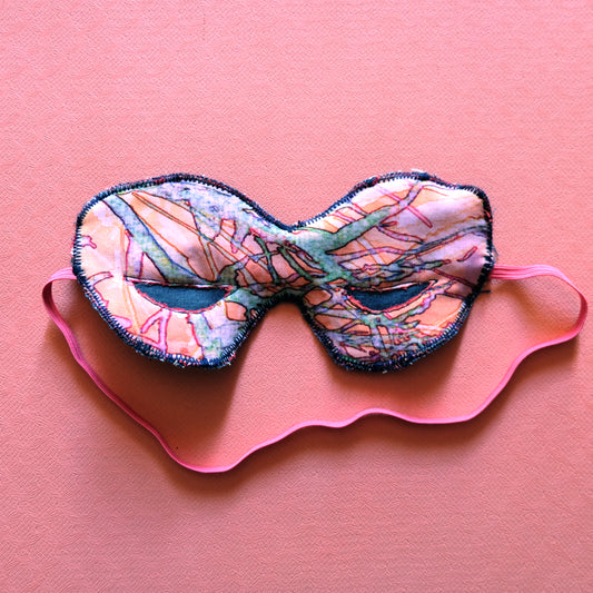 Mascherina per dormire_occhi azzurri