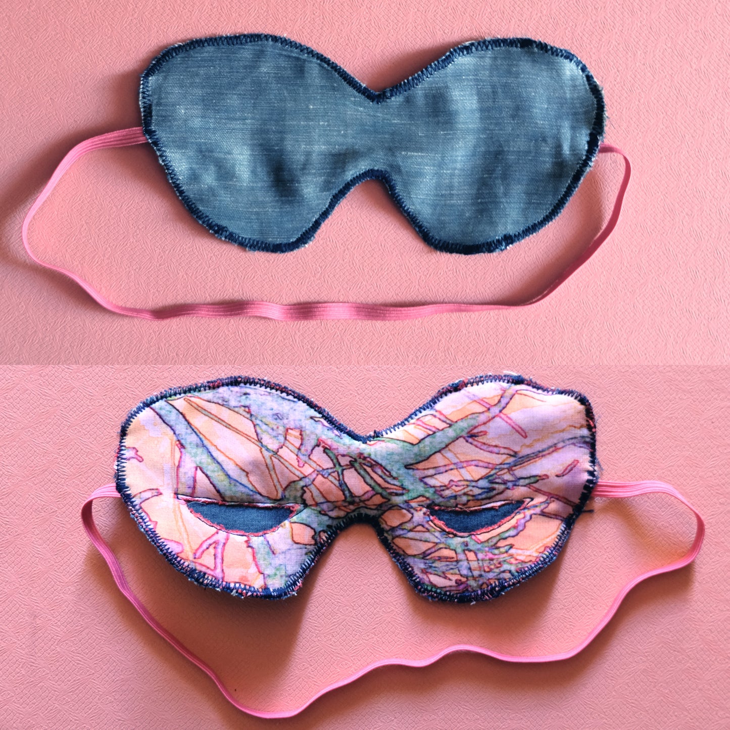 Mascherina per dormire_occhi azzurri