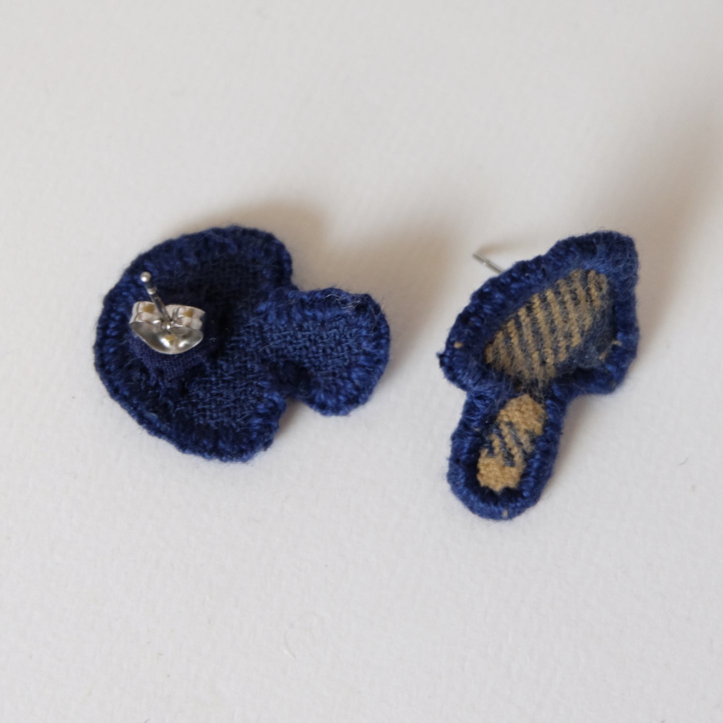 Orecchini in cotone_Funghetti