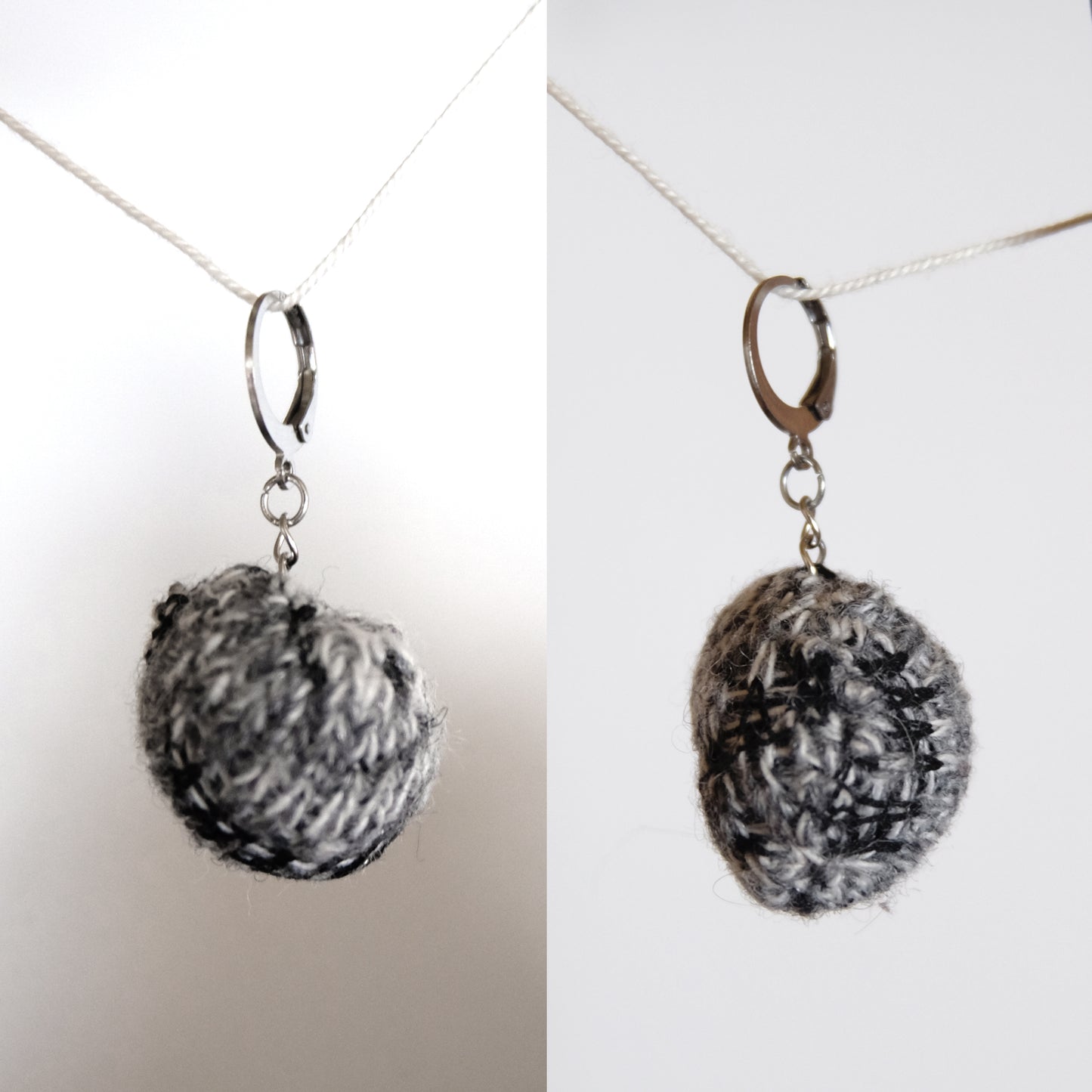 Orecchini pallina di cenere